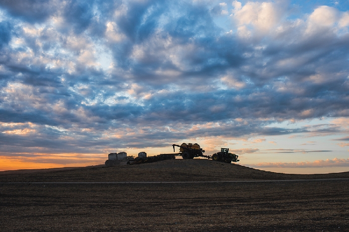Olga McCarthy took this photo of Spring Seeding at Hebert Grain Ventures at Fairlight. It was one of the winners in our Spring Seeding photo contest